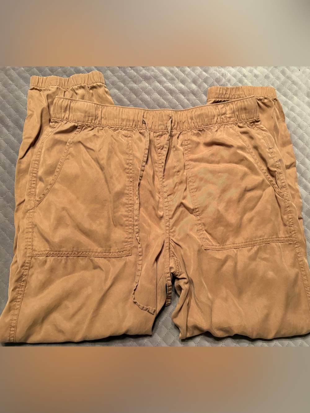 Anthropology Sanctuary Lyocell Pants Lightweight Summer Jogger Brown Large